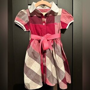 NWT Burberry London Girls Plaid Dress
